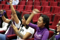 Domingo 3 de marzo del 2019. Tuxtla Gutiérrez. Grupos de mujeres feministas en la sesión extraordinaria del congreso de Chiapas, donde se aprueba por unanimidad los temas referentes a la Guardia Nacional y la penalización de los delitos sexuales-digitales