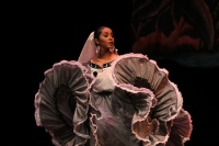 Viernes 3 de julio del 2013. Tuxtla Gutiérrez. Durante el festival de danza folclórica se presenta el grupo Ollin Yoliztli de Nuevo León esta noche en el Teatro de la Ciudad Emilio Rabasa en la capital del estado de Chiapas.