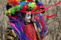 Domingo 20 de marzo del 2016. Ocosocuautla de Espinosa. Encuentro Zoque del Nuevo Sol. Los danzantes y músicos de la etnia Zoque de la depresión central del estado de Chiapas se reúnen este medio día en la zona arqueológica conocida como Cerro Ombligo con