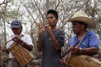 Domingo 20 de marzo del 2016. Ocosocuautla de Espinosa. Encuentro Zoque del Nuevo Sol. Los danzantes y músicos de la etnia Zoque de la depresión central del estado de Chiapas se reúnen este medio día en la zona arqueológica conocida como Cerro Ombligo con