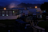 Operativo policíaco para recuperar el control del Penal El Amate en esta madrugada.