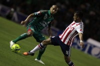 Sábado 10 de enero del 2015. Tuxtla Gutiérrez. Aspectos del partido entre Jaguares de Chiapas y Guadalajara, esta noche en el estadio Zoque de la capital del estado de Chiapas.