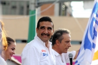 Lunes 20 de julio del 2015. Tuxtla Gutiérrez. Paco Rojas Toledo, candidato del PAN al ayuntamiento de Tuxtla Gutiérrez, durante el mitin de esta tarde habla sobre el desarrollo del proceso electoral y la defensa del voto en la capital del estado de Chiapa
