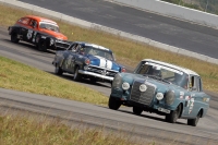 Jueves 21 de octubre. Los participantes del rally internacional de automovilismo La Carrera Panamericana 2010 realizan la prueba de salida esta mañana en las instalaciones del Autodromo Chiapas.