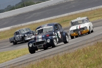 Jueves 21 de octubre. Los participantes del rally internacional de automovilismo La Carrera Panamericana 2010 realizan la prueba de salida esta mañana en las instalaciones del Autodromo Chiapas.
