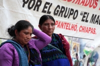20230705. Tuxtla. Familias de desplazados buscan a los secuestrados del grupo Machete de Pantelho.