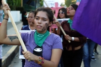 Domingo 25 de noviembre del 2018. Tuxtla Gutiérrez. Durante el Dí­a Internacional para Erradicar La Violencia Hacia Las Mujeres.