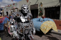 Jueves 22 de septiembre del 2016. San Cristóbal de las Casas. Los pintorescos personajes que en procesión acompañan a la virgen de la Merced por las calles durante el anuncio de las fiestas patronales llenado de colorido  esta colonial ciudad del sureste 