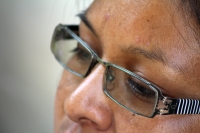 Viernes 10 de mayo del 2013. Venustiano Carranza. Aleyda Paola García Consuegra y su familia, militantes de la OCEZ Chiapas, permanece desplazada en el albergue de la clínica del IMSS después de los hechos violentos donde se enfrentaran grupos antagónicos