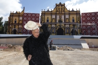 Domingo 7 de febrero del 2016. San Cristóbal de las Casas. Las Instalaciones del Cedem (Centro Deportivo Municipal) días antes de la visita de Su Santidad Francisco a esta ciudad del sureste de México donde dirigirá la liturgia a las familias indígenas de