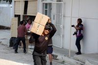 Miércoles 8 de mayo del 2019. Tuxtla Gutiérrez. La paquetería electoral del proceso electoral del 2018 es trasladada para su destrucción después de la apertura de las bodegas y acarreo.