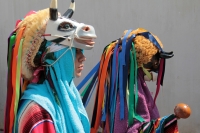 Jueves 18 de enero del 2018. Suchiapa. Las mujeres danzantes de Suchiapa. La participación de las jóvenes dentro de las danzas tradicionales de la comunidad es visible cada año cuando portan los vistosos trajes festivos del Parachico y el Torito en las
