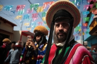 170123. Chiapa de Corzo. Continua la Fiesta de Enero con el tercer recorrido de Parachicos.
