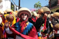 Lunes 15 de enero del 2018. Chiapa de Corzo. Los Parachicos inician el recorrido tradicional esta mañana en la Fiesta Grande de Enero...