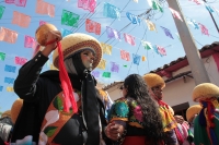 Lunes 15 de enero del 2018. Chiapa de Corzo. Los Parachicos inician el recorrido tradicional esta mañana en la Fiesta Grande de Enero...