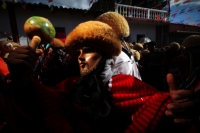 Parachicos durante la Fiesta Grande de Enero.