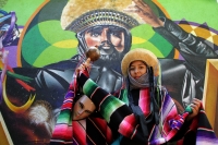 Lunes 18 de enero del 2016. Chiapa de Corzo. Chiapanecas y Parachicos recorren las calles de la colonial ciudad de la ribera del rio Grijalva durante las celebraciones patronales en la fiesta Grande de Chiapas.