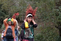 Martes 19 de diciembre del 2017. Zinacatan, Chiapas. Los Floreros continúan con el recorrido de recolección de la Flor de Niluyarilo en las comunidades de la región de Los Altos de Chiapas continuando con el regreso hacia Chiapa de Corzo y Villa de íc