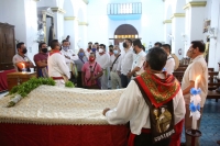20210515. Tuxtla G. El culto a San pascualito reúne a los tradicionalistas y costumbristas de la comunidad Zoque quienes conservan los usos y costumbres de esta comunidad de la depresión central de Chiapas