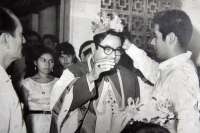 Sábado 25 de diciembre. Colección Particular. Fotos de época entre los años 40´s y 50´s del Barrio de San Pascualito, donde se observa a personajes principales y el desarrollo de la obra de la construcción de su iglesia.