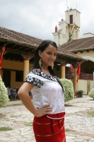 Lunes 11 de julio. Jóvenes copainaltecos realizan la presentación de las danzas tradicionales de la comunidad durante el evento de Patrimonito 2011 organizado por el Comité Raíces de mi Pueblo y el comité del Servicio Voluntario Internacional de la Unesco