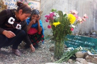 Foto/Juan Carlos Santiago (Baja Resolución) . Miércoles 21 de enero del 2014. Tuxtla Gutiérrez. Tras cuatro años de su asesinato en pleno centro de Tuxtla Gutiérrez Capital de Chiapas, cuando apenas tenía unos 15 años de edad, los familiares de la indígen