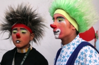 Lunes 8 de diciembre del 2014. Tuxtla Gutiérrez. Esta tarde los payasitos de Chiapas y de algunos estados del país así como representantes de Centroamérica se reúnen en el parque Morelos-Bicentenario para celebrar el Día del Payaso.