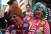 Lunes 8 de diciembre del 2014. Tuxtla Gutiérrez. Esta tarde los payasitos de Chiapas y de algunos estados del país así como representantes de Centroamérica se reúnen en el parque Morelos-Bicentenario para celebrar el Día del Payaso.