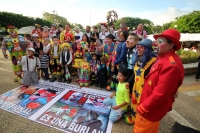 Miércoles 12 de octubre del 2016. Foto/Emilio Broissin/René Arauxo. Durante la manisfestación de Los Payasos de Tuxtla