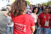 Domingo 12 de julio del 2015. Tuxtla Gutiérrez. Lo que sería el cierre de compaña de un candidato político en el parque Morelos-Bicentenario por la prohibición del ayuntamiento y la veda electoral se convirtió en una marcha ciudadana donde las consignas f
