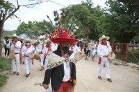 202100801. Tuxtla G. El ritual de Petición de Lluvia se realiza este primer domingo de Agosto; los ejidatarios teraleños  piden a la comunidad Zoque la procesión de las Vírgenes de Copoya