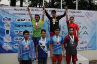 Sábado 15 de julio del 2017Tuxtla Gutiérrez. Los pequeños campeones de la Copa de Natación Maya 2017.