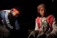 Jueves 12 de diciembre del 2013. Chiapa de corzo. Los peregrinos de San Cristóbal de las Casas pernoctan por última vez en la ciudad de la Ribera del Grijalva antes de regresar a la región de Los Altos esta madrugada.