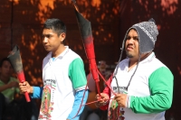 9 de diciembre del 2013. Tuxtla Gutiérrez. Peregrinos de los diferentes parajes y comunidades de San Juan Chamula recorren las iglesias y ermitas de la Virgen de Guadalupe ubicadas en el sureste de México, esto a pesar de los más de 34 grados que se regis