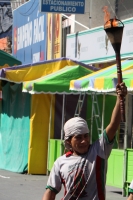 9 de diciembre del 2013. Tuxtla Gutiérrez. Peregrinos de los diferentes parajes y comunidades de San Juan Chamula recorren las iglesias y ermitas de la Virgen de Guadalupe ubicadas en el sureste de México, esto a pesar de los más de 34 grados que se regis
