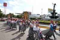 Jueves 12 de diciembre del 2019. Tuxtla Gutiérrez. Peregrinos durante la procesión de la Virgen de Guadalupe
