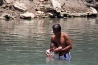 Lunes 3 de agosto del 2015. Chiapa de Corzo. Aspectos de los playones que se han formado por el control fluvial que CFE realiza en las aguas del rio Grijalva.