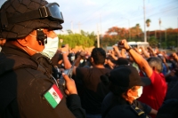 20210518. Tuxtla G. Continúan los operativos policiacos en contra de las protestas estudiantiles en Chiapas
