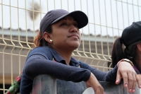 Jueves 5 de julio del 2018. Tuxtla Gutiérrez. Elementos de las corporaciones policiacas resguardan el lugar donde se realiza el conteo de algunas casillas electorales en la novena sur donde este medio dí­a estallaran dos petardos aventados desde una moto