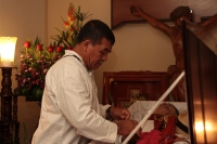 Lunes 25 de febrero del 2019. Tuxtla Gutiérrez. La comunidad Zoque despide al maestro Leopoldo Gallegos este mediodía antes de trasladar sus restos al panteón municipal de la ciudad.