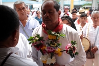 Lunes 25 de febrero del 2019. Tuxtla Gutiérrez. La comunidad Zoque despide al maestro Leopoldo Gallegos este mediodía antes de trasladar sus restos al panteón municipal de la ciudad.