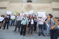 Lunes 3 de agosto del 2015. Chiapa de Corzo. Periodistas de Chiapas en marcha por el asesinato del fotoperiodista Rubén y 4 mujeres en un departamento de la col Narvarte en el DF.