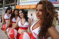 Sábado 30 de abril. Lo mejor por más en el estadio Zoque siguen siendo las porristas que engalan con su belleza y su sonrisa cada fin de semana de fut bol.