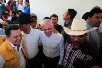 Viernes 9 de febrero del 2018. Tuxtla Gutiérrez. Miguel Granados Covarrubias, presidente del Comité Ejecutivo Nacional del PRD acompaña a los precandidatos durante su visita al estado de Chiapas donde se reúne con los diferentes militantes de los part
