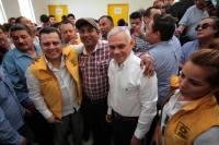 Viernes 9 de febrero del 2018. Tuxtla Gutiérrez. Miguel Granados Covarrubias, presidente del Comité Ejecutivo Nacional del PRD acompaña a los precandidatos durante su visita al estado de Chiapas donde se reúne con los diferentes militantes de los part