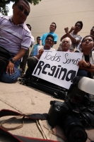 Viernes 3 de mayo del 2012. Protestan periodistas chiapanecos.