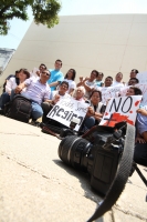 Viernes 3 de mayo del 2012. Protestan periodistas chiapanecos.
