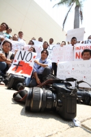 Viernes 3 de mayo del 2012. Protestan periodistas chiapanecos.
