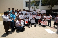 Viernes 3 de mayo del 2012. Protestan periodistas chiapanecos.