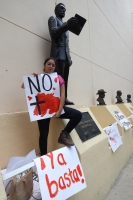 Viernes 3 de mayo del 2012. Protestan periodistas chiapanecos.